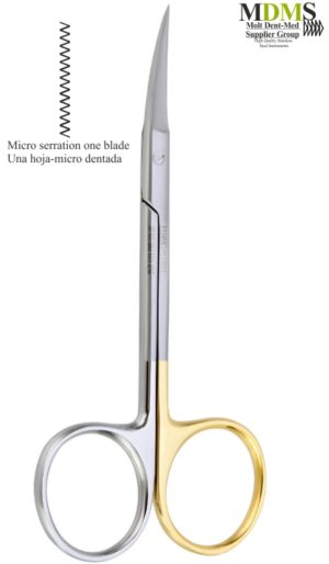 Super Cut Iris scissor Curved TC 11,5cm