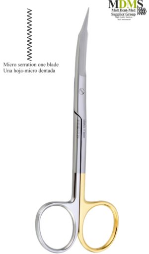 Super Cut Goldman-Fox scissor Curved TC 13cm