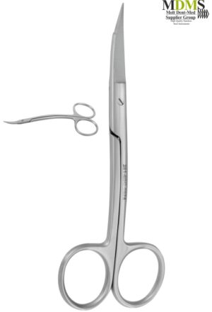 Goldman-Fox scissor  Double Curved Micro Serration 13cm